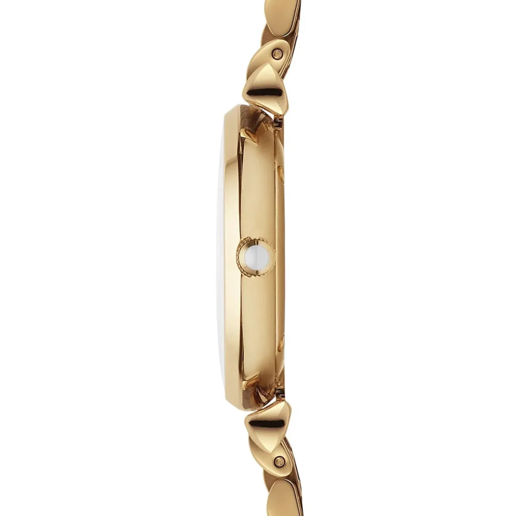 Emporio Armani AR1877 Women’s Watch – Gianni T-Bar Gold Stainless Steel with Silver Dial 32mm