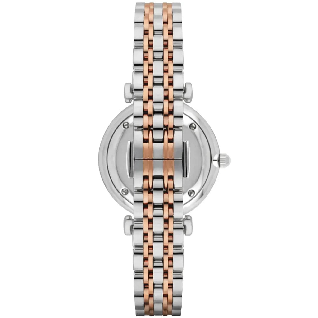 Emporio Armani Women’s Watch AR1987 – Elegant Gianni T-Bar Two-Tone Stainless Steel Quartz Timepiece