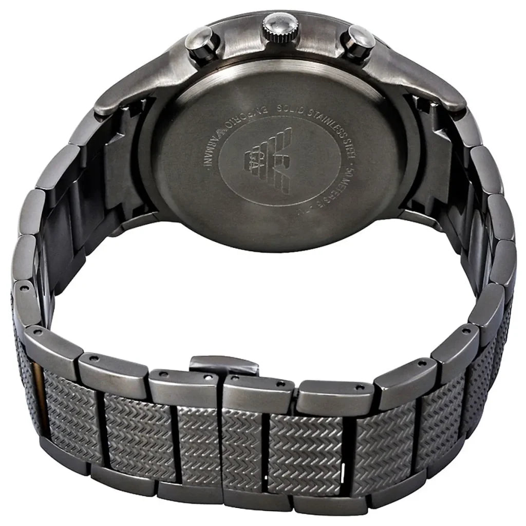 Emporio Armani Renato Large Men’s Watch AR2505 – Blue Dial, Stainless Steel Bracelet, 43mm