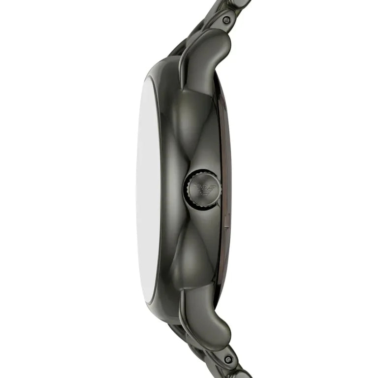 Emporio Armani Luigi Automatic Watch for Men AR60029 – Gray Dial, Stainless Steel Strap, 43mm