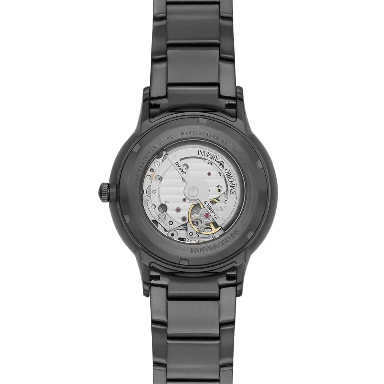 Emporio Armani Renato AR60056 Men’s Automatic Watch – Blue Dial & Stainless Steel Bracelet | 43mm Luxury Mechanical Timepiece