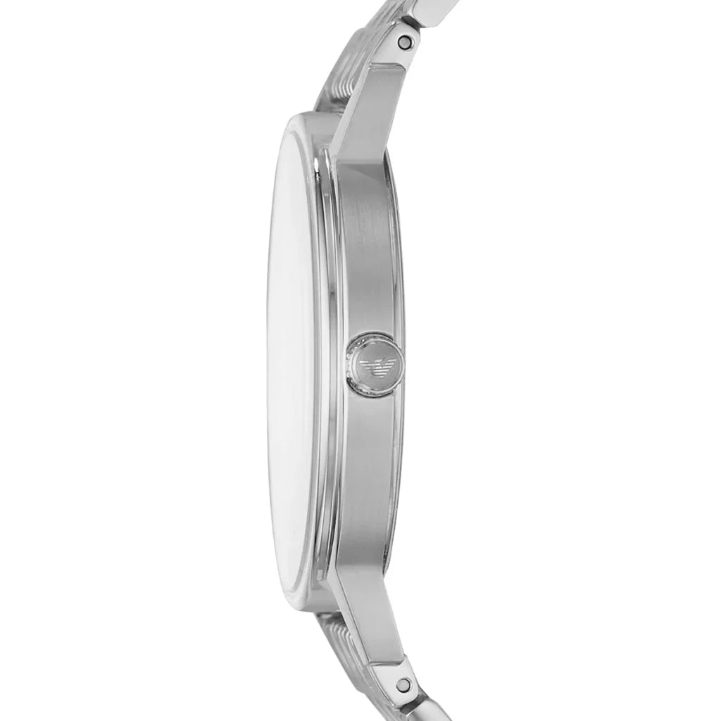 Emporio Armani Kappa AR80014 Men’s Watch – White Dial Stainless Steel Elegant Fashion Watch