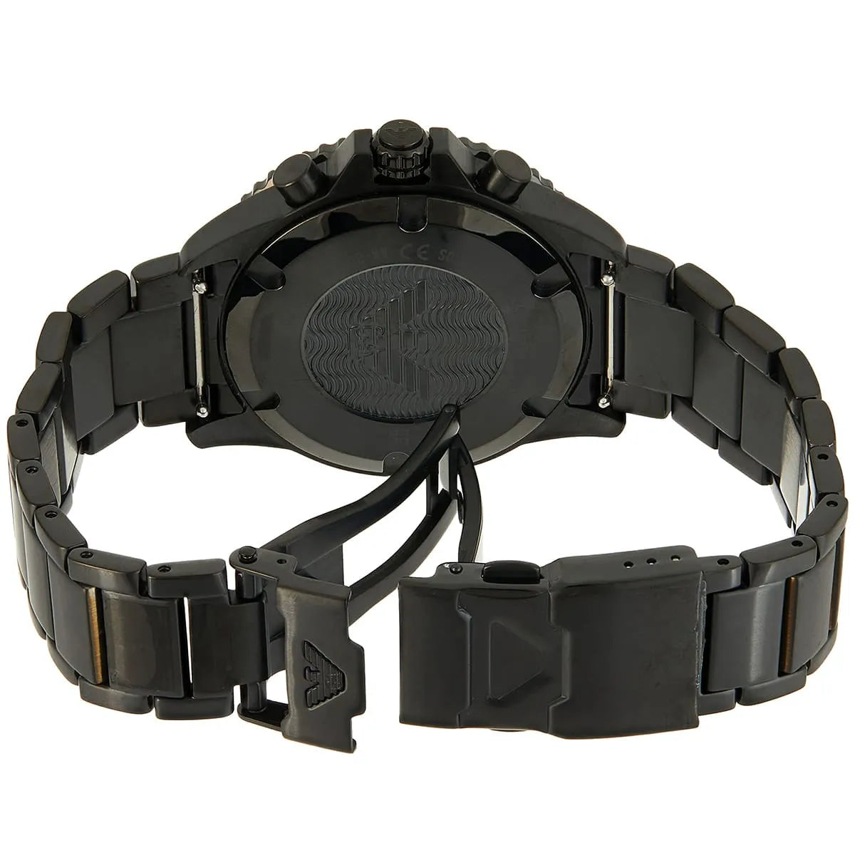 Emporio Armani AR80050 Men’s Analog Watch – 43mm Black Dial with Black Stainless Steel Strap | Diver Series