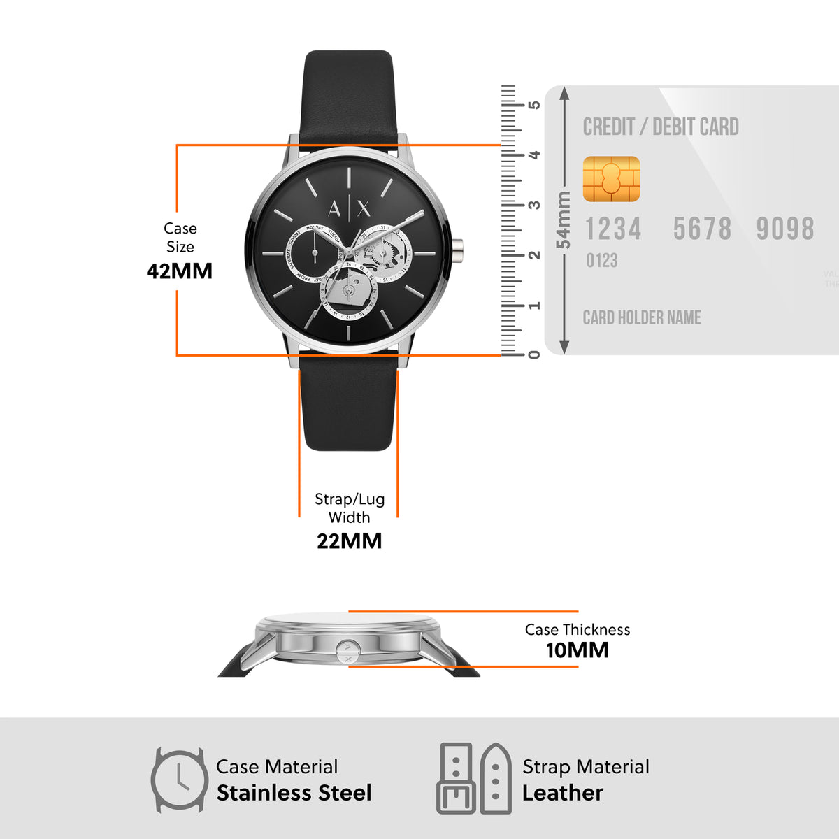 Armani Exchange Men’s Watch – AX2745 Black