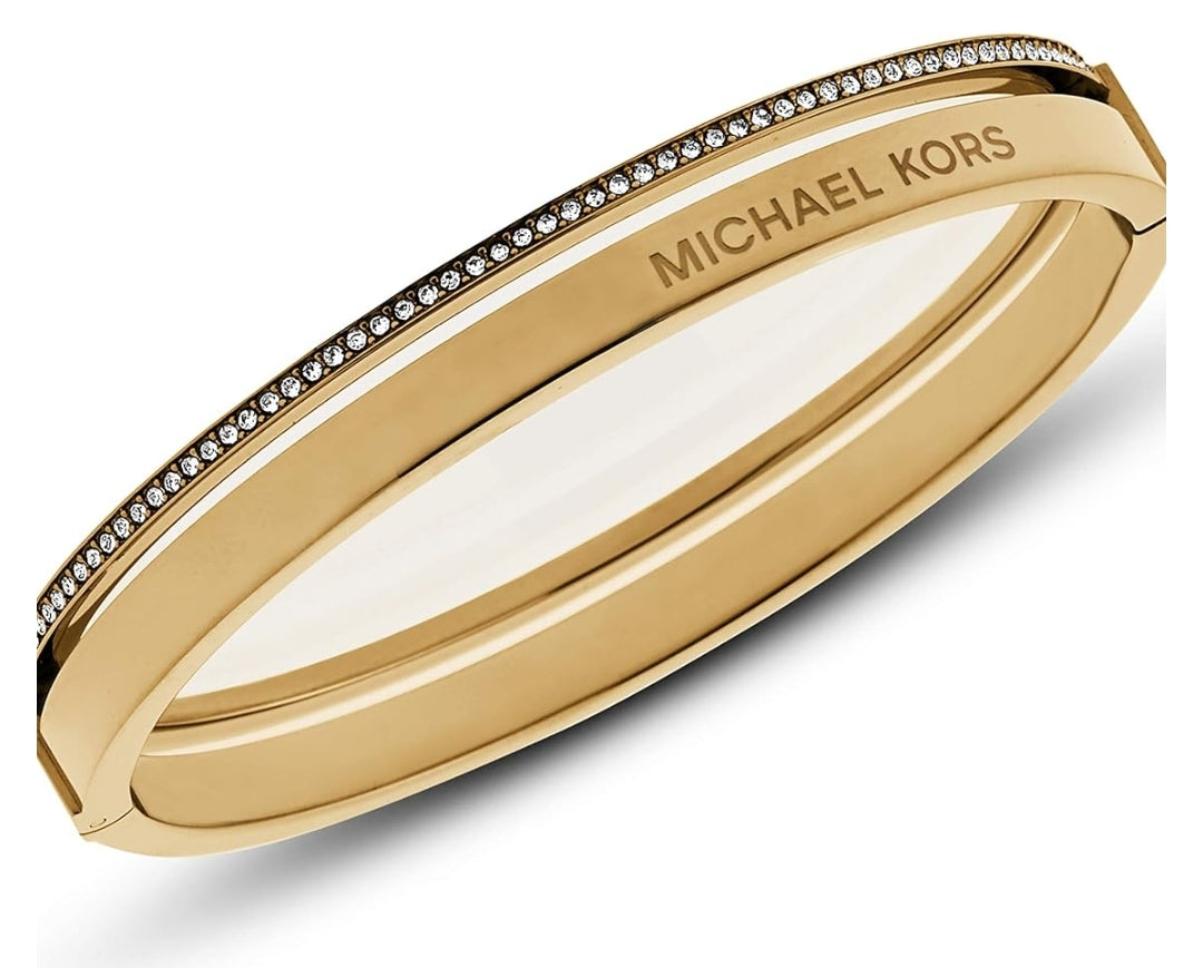 Michael Kors Women's Double-Row Bangle Bracelet – Gold Tone#06