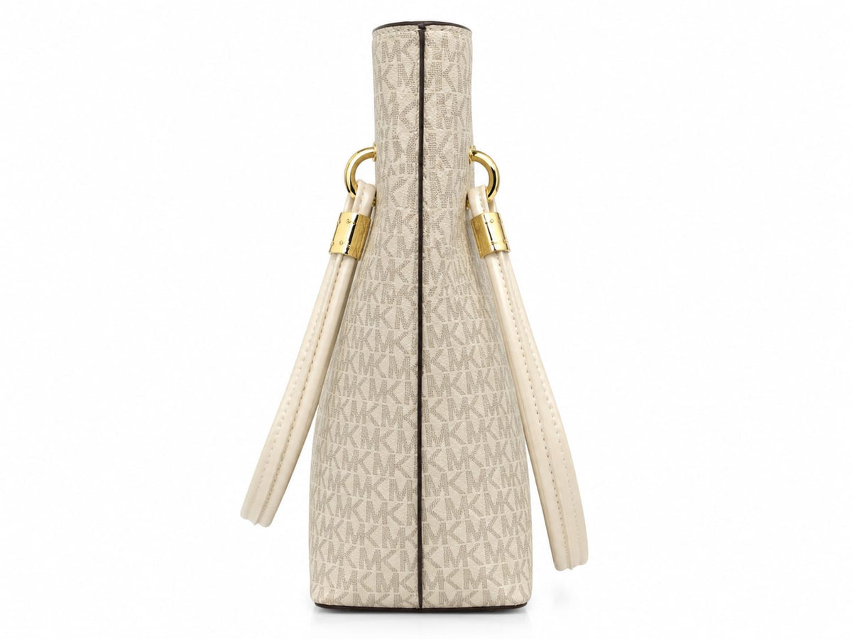 Michael Kors Signature Logo Large Tote Bag – Beige#0039