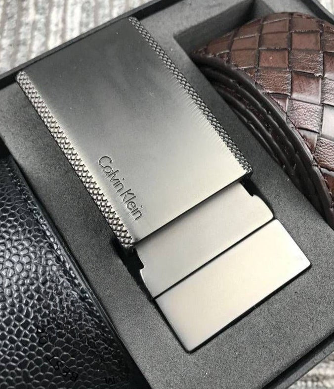 CK Leather Belt Set For Men #10