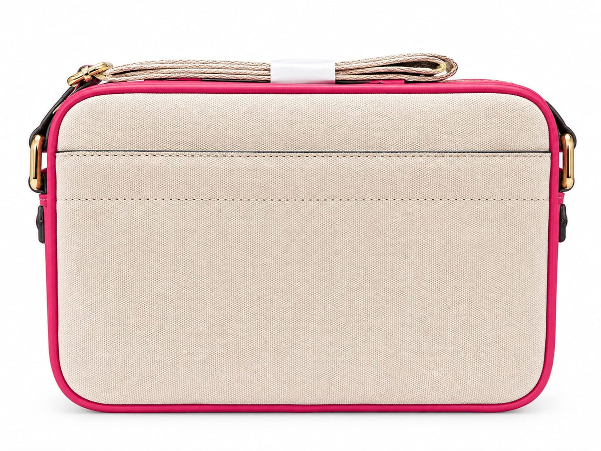 Michael Kors Pink & Beige Crossbody Bag – Stylish Everyday Shoulder Bag#0081