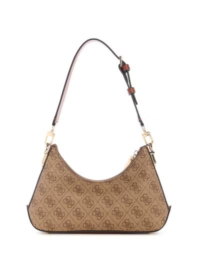 Guess Latte Logo Light Brown Women Crossbody Bag HWSG7993730 – Elegant Leather Monogram Bag#193