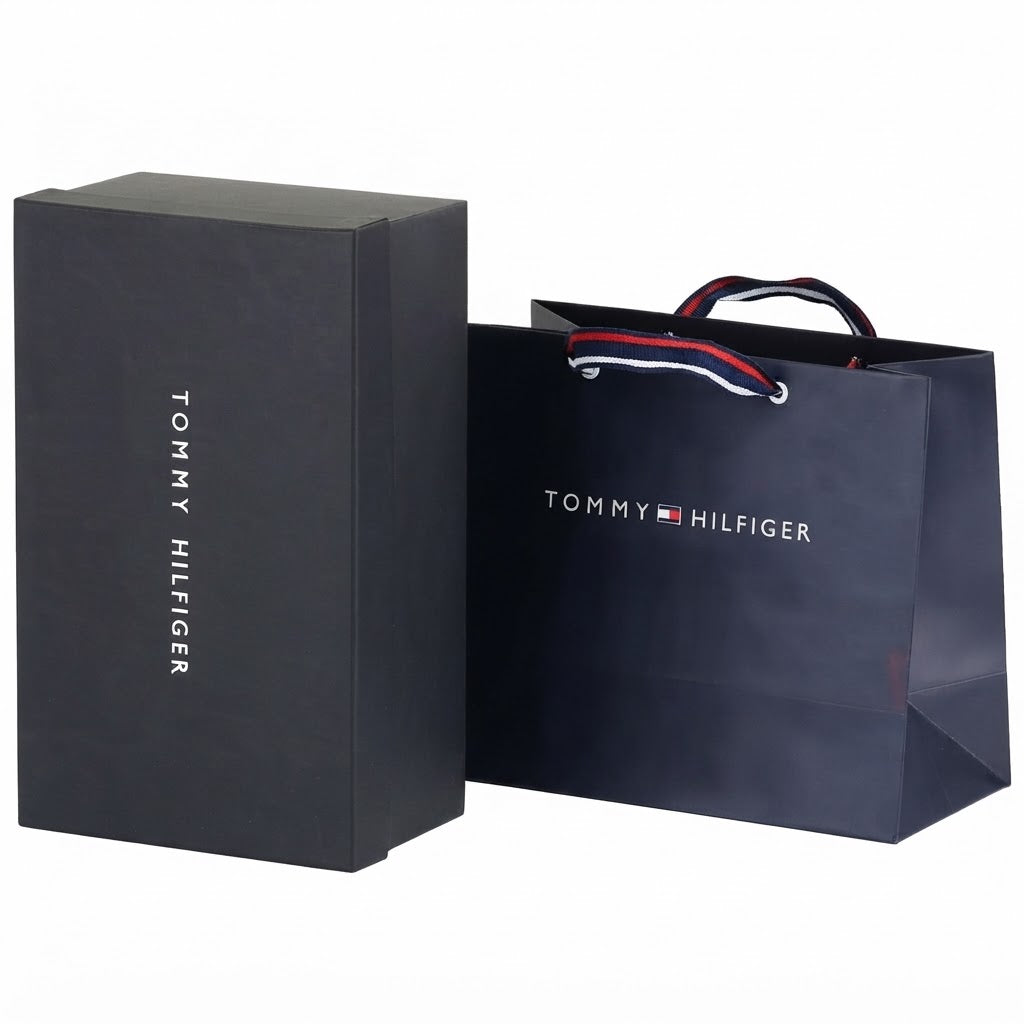 Tommy Hilfiger Men's Leather Spirit Waist Bag - Black
