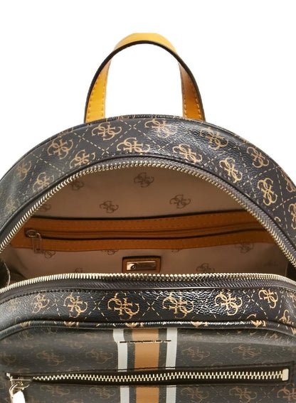 GU Brown Monogram Backpack For Women 71#