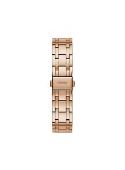 GUESS Ladies Watch GW0033L3 – Rose Gold Stainless Steel with Crystals, White Dial, Roman Numerals, 36mm Quartz Watch