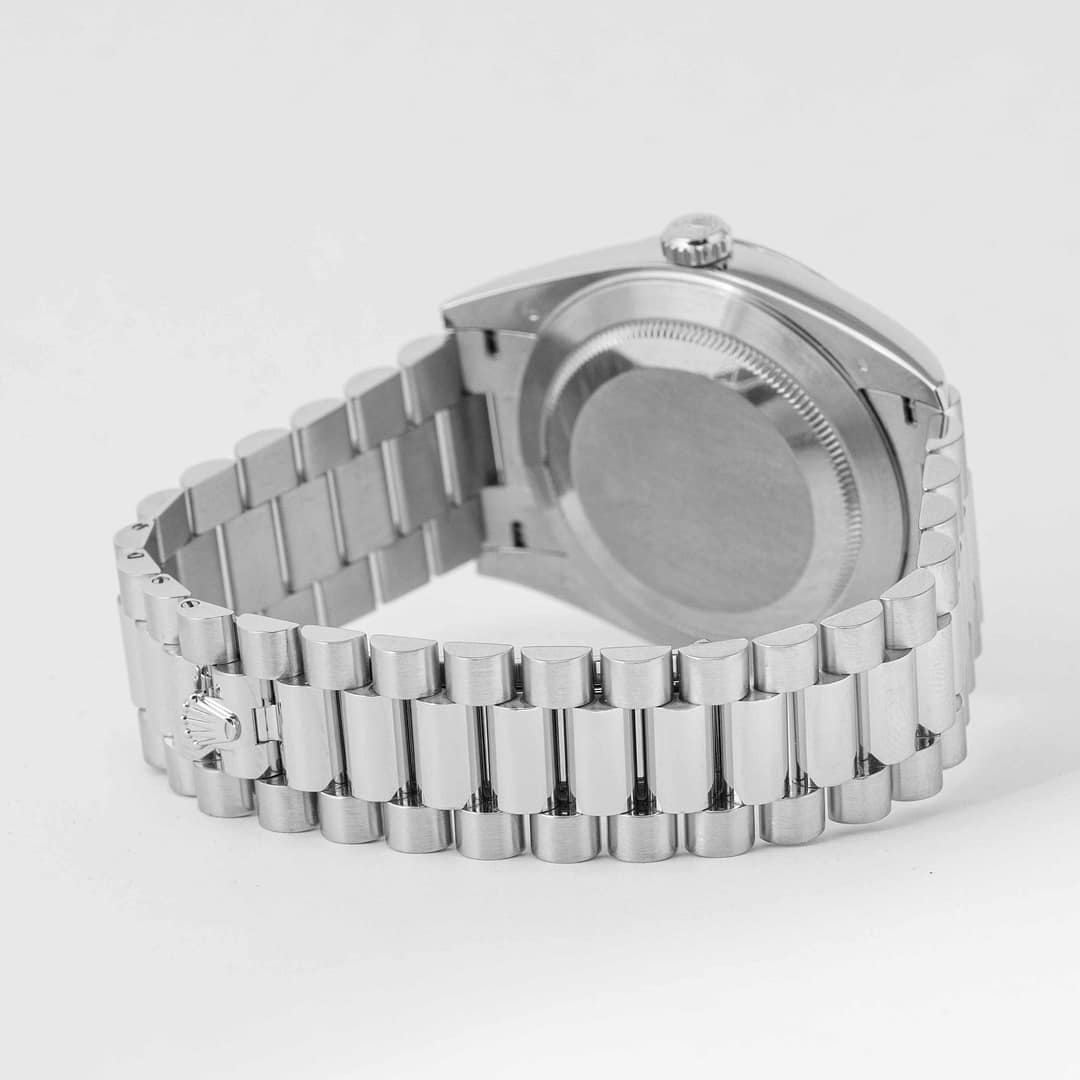 Rolex Day-Date 40 Ice-Blue Quadrant Motif Dial Watch-RX-DAYD-01
