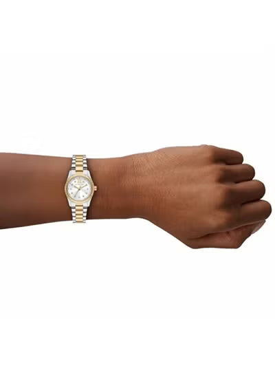 Michael Kors Women’s Two-Tone Mini Lexington Watch – Silver & Gold MK4953