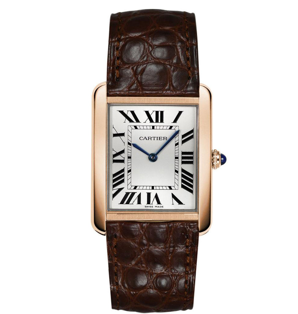 Cartier Tank Solo Luxury Watch W5200025 – Rose Gold & Brown Leather Strap