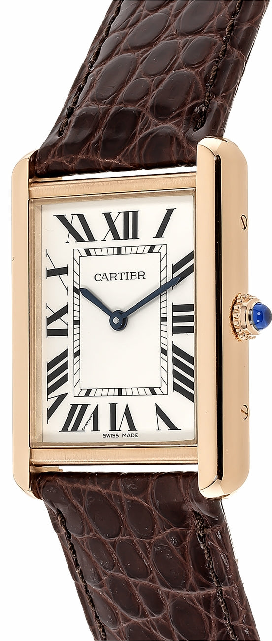 Cartier Tank Solo Luxury Watch W5200025 – Rose Gold & Brown Leather Strap
