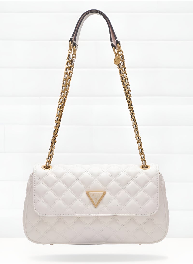 GU White Quilted Bag For Women #105