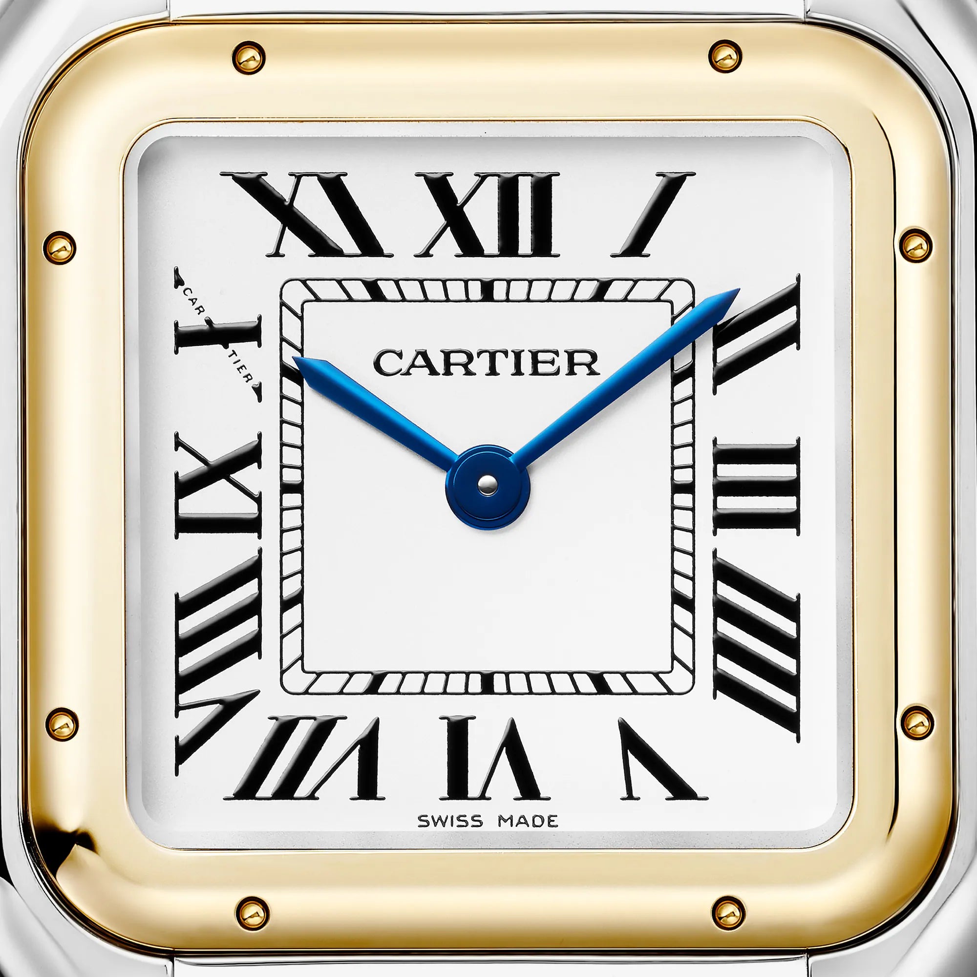 Panthère de Cartier watch White Dial Gold / Silver Strap medium model