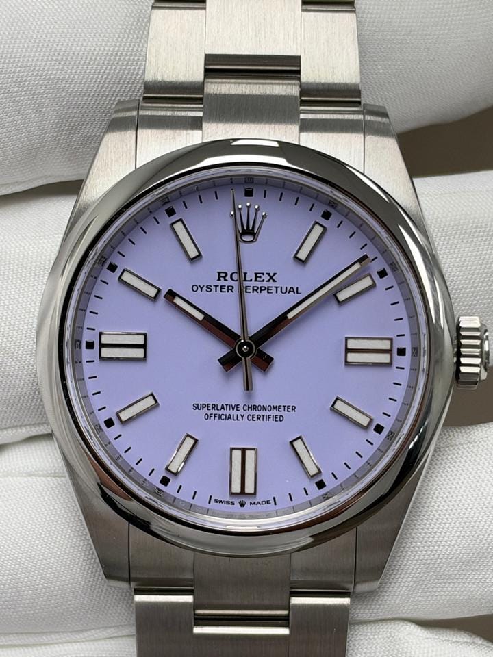 Rolex Oyster Perpetual 41 Lavender Dial Watch-RX-Oyster-01