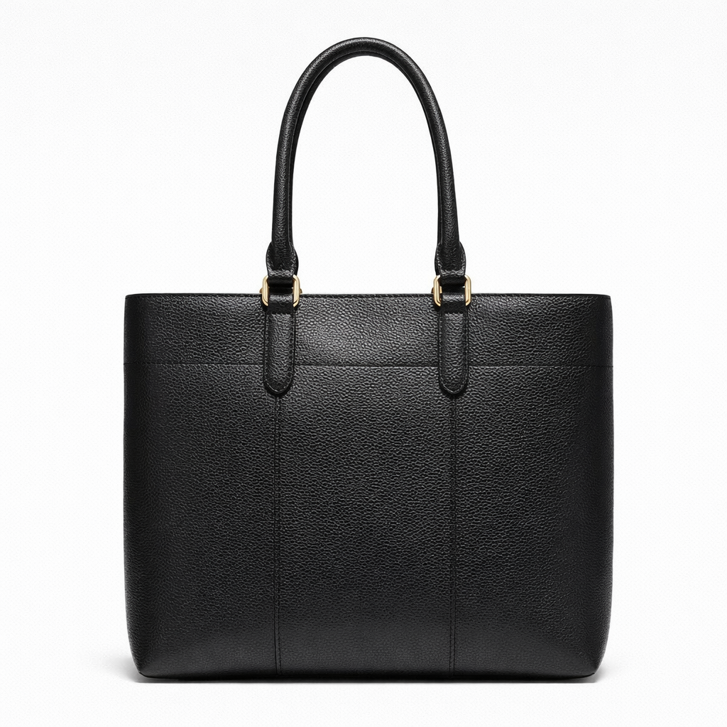 Coach Black Leather Tote Handbag - Women