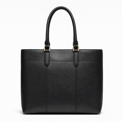 Coach Black Leather Tote Handbag - Women