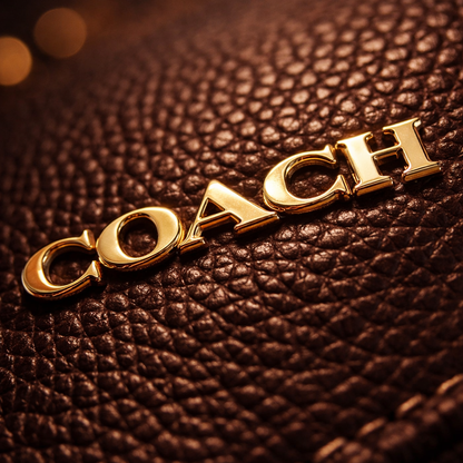 Coach Black Leather Tote Handbag - Women