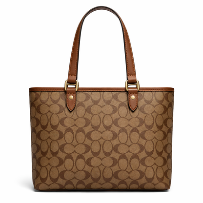 Coach Signature Brown Tote Handbag - Women