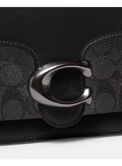 Coach Tabby Shoulder Bag 26 in Signature Canvas Black with Leather Trim – 91215#19