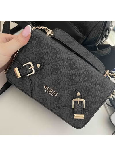 Guess Women’s Coal Black Crossbody Bag HWSG87 44780 – Sleek Compact Leather Design#200