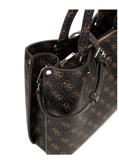 GU Leather Dark Brown Bag For Women 126#