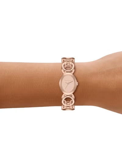 Michael Kors MK4981 Maude Rose Gold Women’s Watch – Elegant Oval Quartz Dress Watch