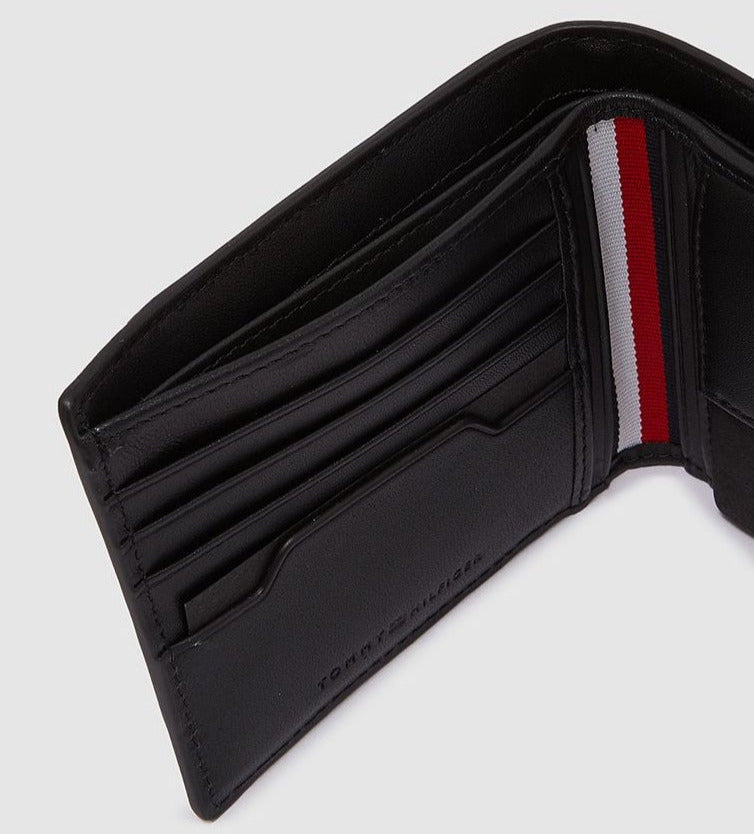 TH Black Leather Wallet With Card Holder For Men #30