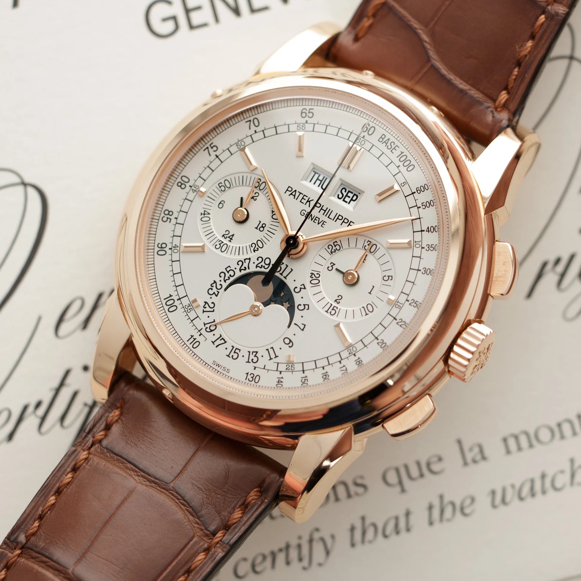 Patek Philippe Grand Complications 5270P-014 Perpetual Platinum White Dial