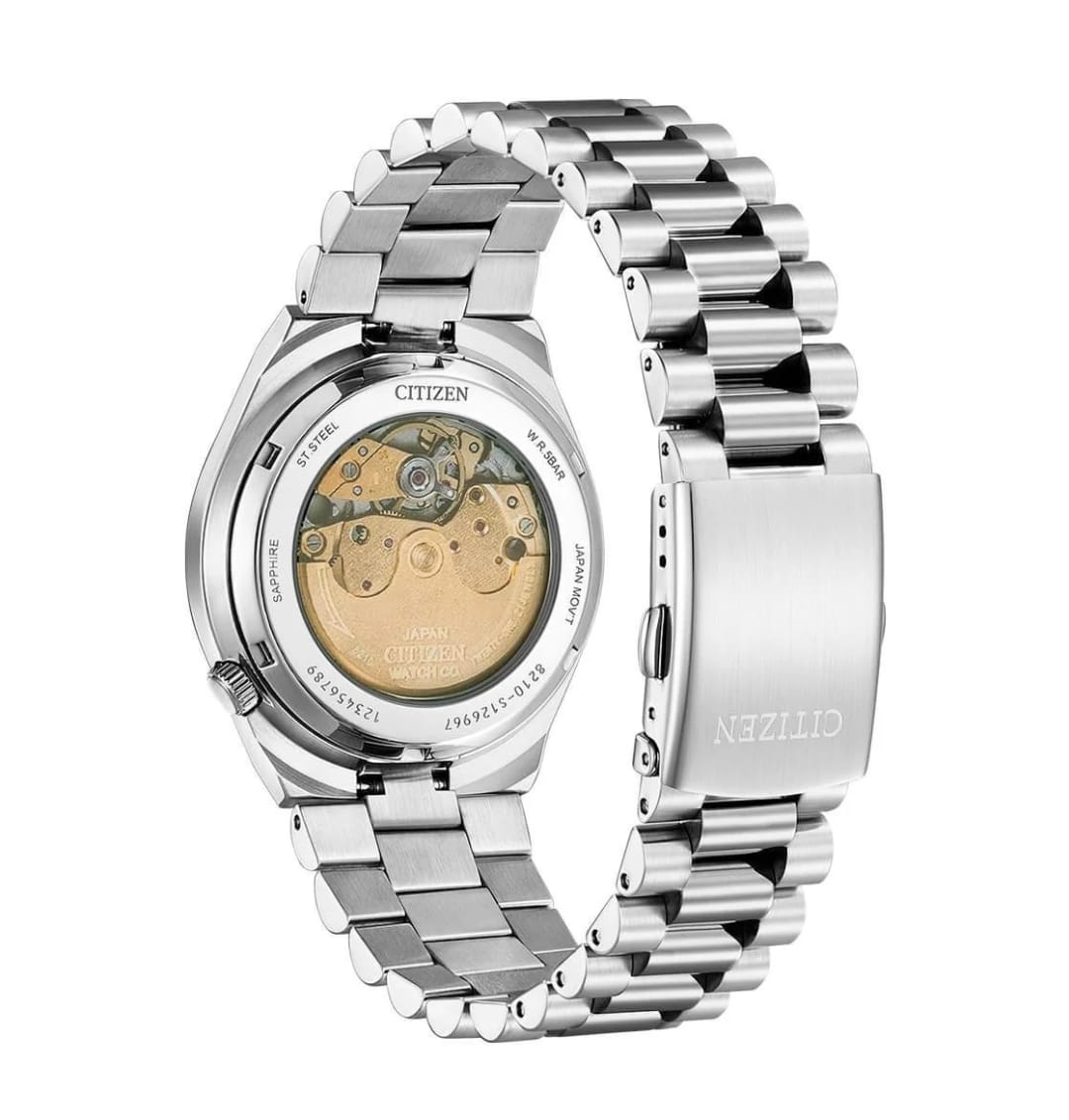 Citizen TSUYOSA NJ0150-81E Automatic Watch, Black Dial, Stainless Steel