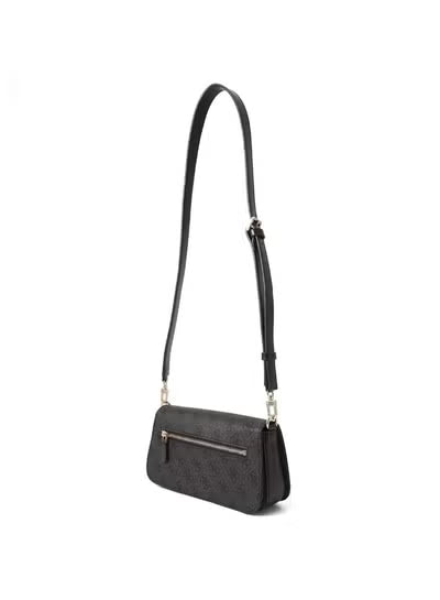 Guess Women’s Coal Black Shoulder Bag HWESG951320 – Sleek Leather Design#028