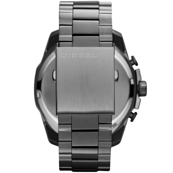 Diesel Mega Chief Men’s Watch DZ4282 – Grey Dial, Stainless Steel Strap, 54mm Quartz Chronograph