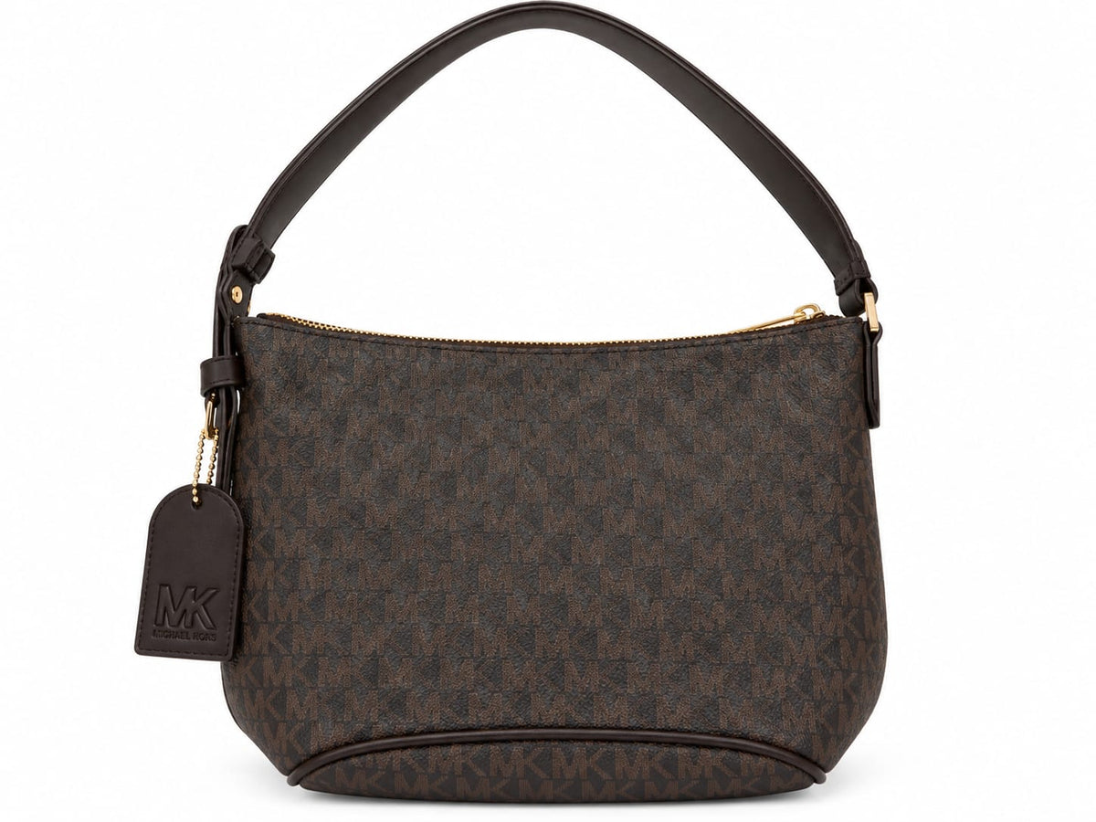 Michael Kors Women's Signature Monogram Brown Shoulder Crossbody Bag#0040