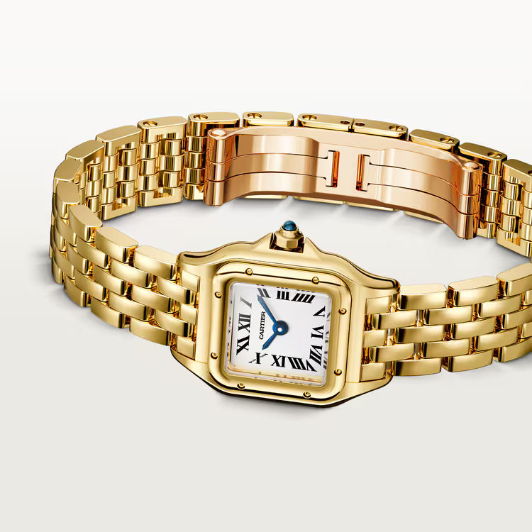 Cartier Panthère de Cartier Women's Extra Small Gold-Tone Stainless Steel Watch Dimensions: 25.1 × 18.5 mm