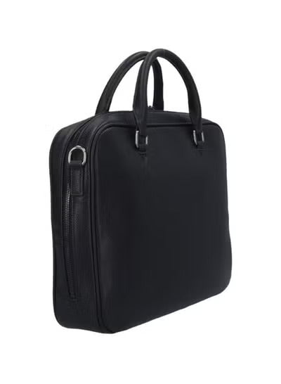 Armani Exchange Black Laptop Bag- Eco-Leather #0004