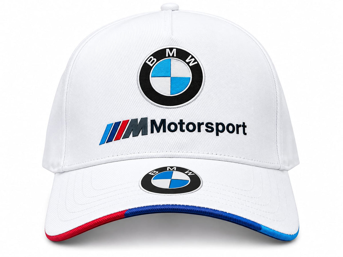 BMW M Motorsport White Baseball Cap - Adjustable Unisex Sports Hat#9