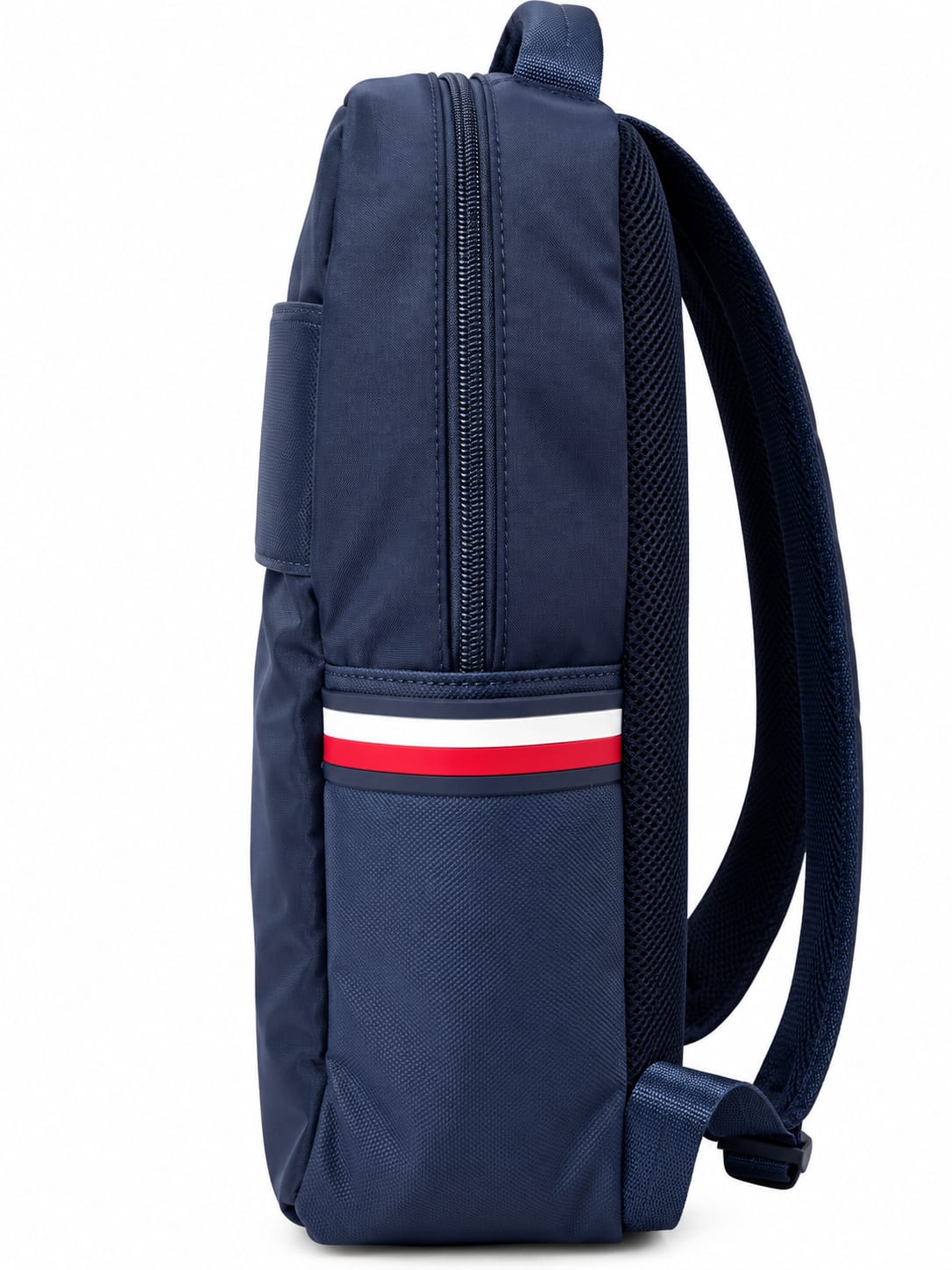 Tommy Hilfiger Men's Navy Blue Backpack with Logo Detail and Adjustable Shoulder Straps#0075