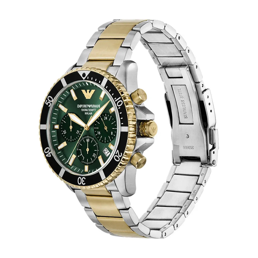 Emporio Armani Solar powered diver style quartz chronograph AR11695 Watch