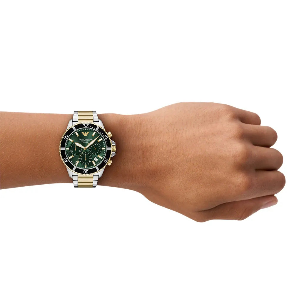 Emporio Armani Solar powered diver style quartz chronograph AR11695 Watch