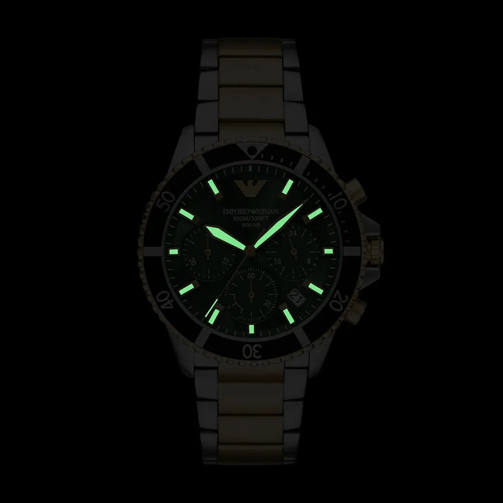 Emporio Armani Solar powered diver style quartz chronograph AR11695 Watch