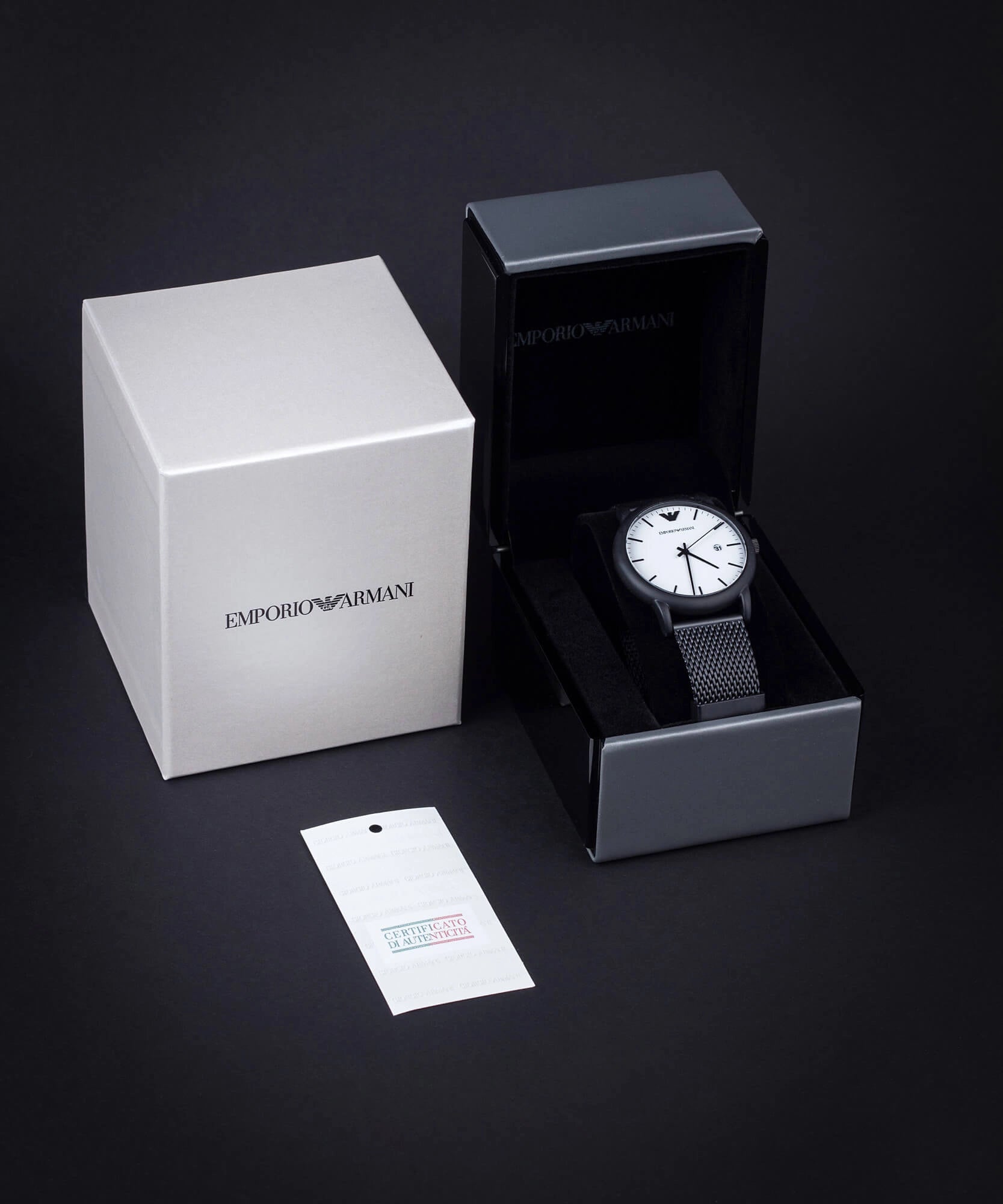 Emporio Armani World Explorer Solar Men's Watch AR11787 – 42 mm, Black Sunray Dial & Silver Stainless Steel Bracelet
