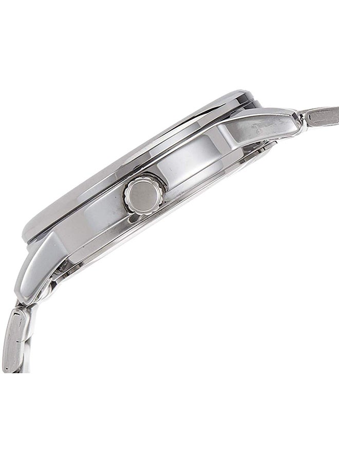 Water Resistant Stainless Steel Analog Watch MTP-V002D-1BUDF - 48 mm - Silver