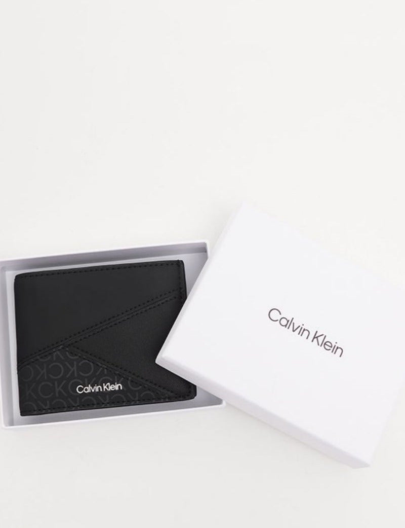 CK Black Leather Wallet For Men #11