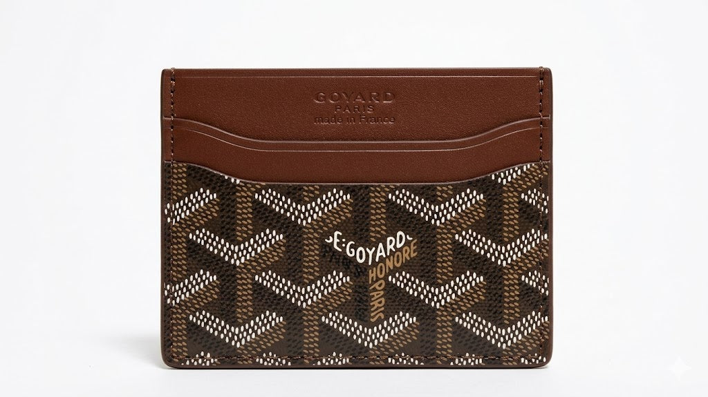 Goyard Saint-Sulpice Card Holder in Goyardine Canvas and Leather – Brown#7