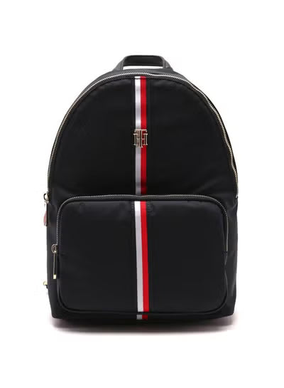 Tommy Hilfiger Black Women’s Backpack AW0AW11338 – Elegant Leather Everyday Backbag#75