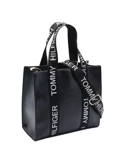 Tommy Jeans TJW ESS Daily Tote Leather Handbag for Women – Black Elegant & Spacious Tote Bag#70